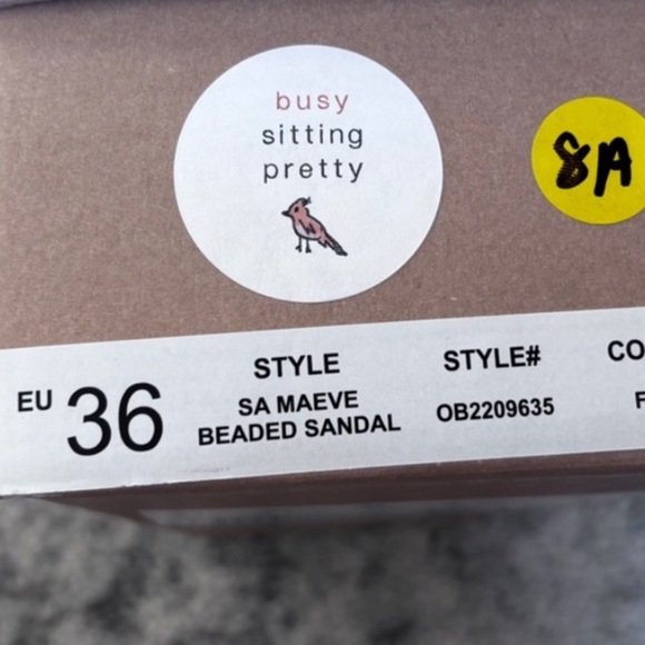 NIB Anthropologie MAEVE Sardine Beaded Slide
Sandals By In Blue Size: 5/5.5 - Picture 6 of 8